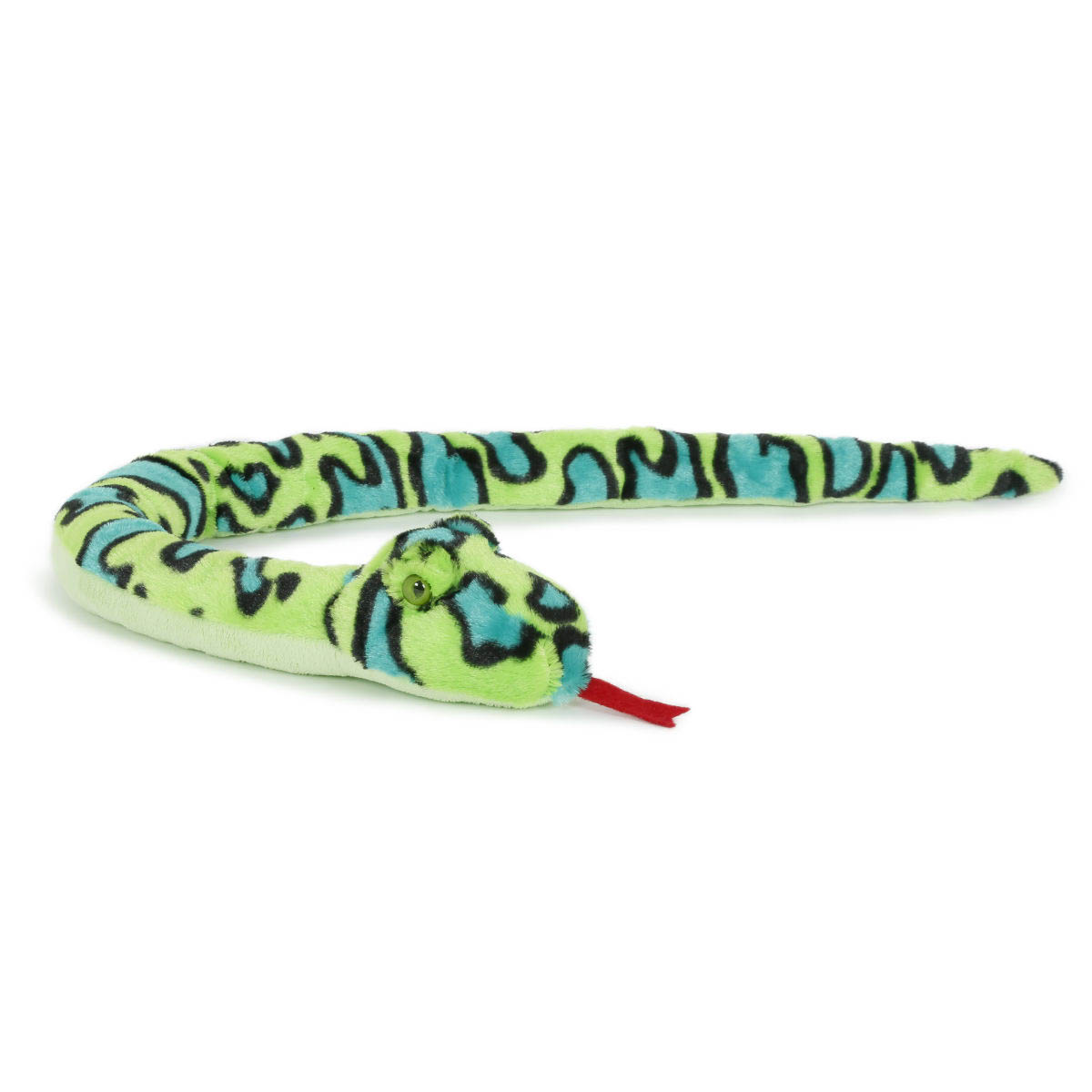 Semo Slang Groen met ratel, 100 cm - Plush en Zoo